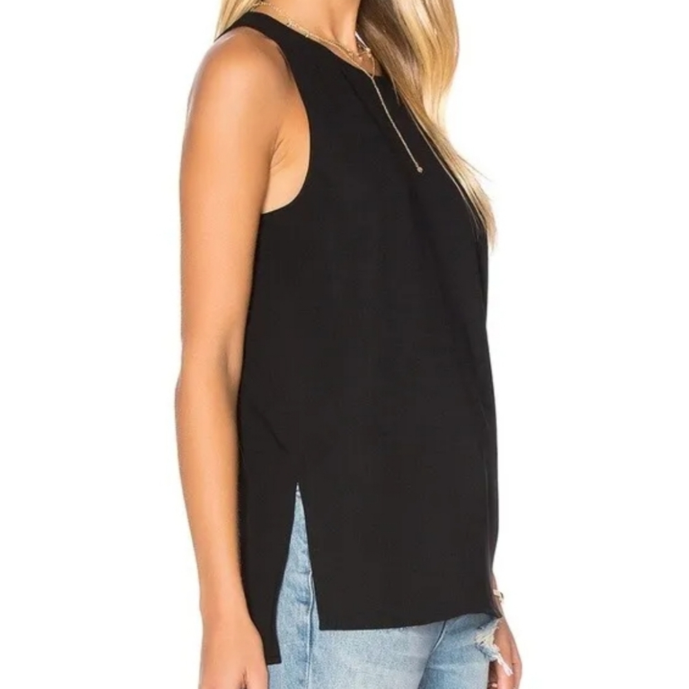 Vince Women's Bonded Sleeveless Blouse Black M